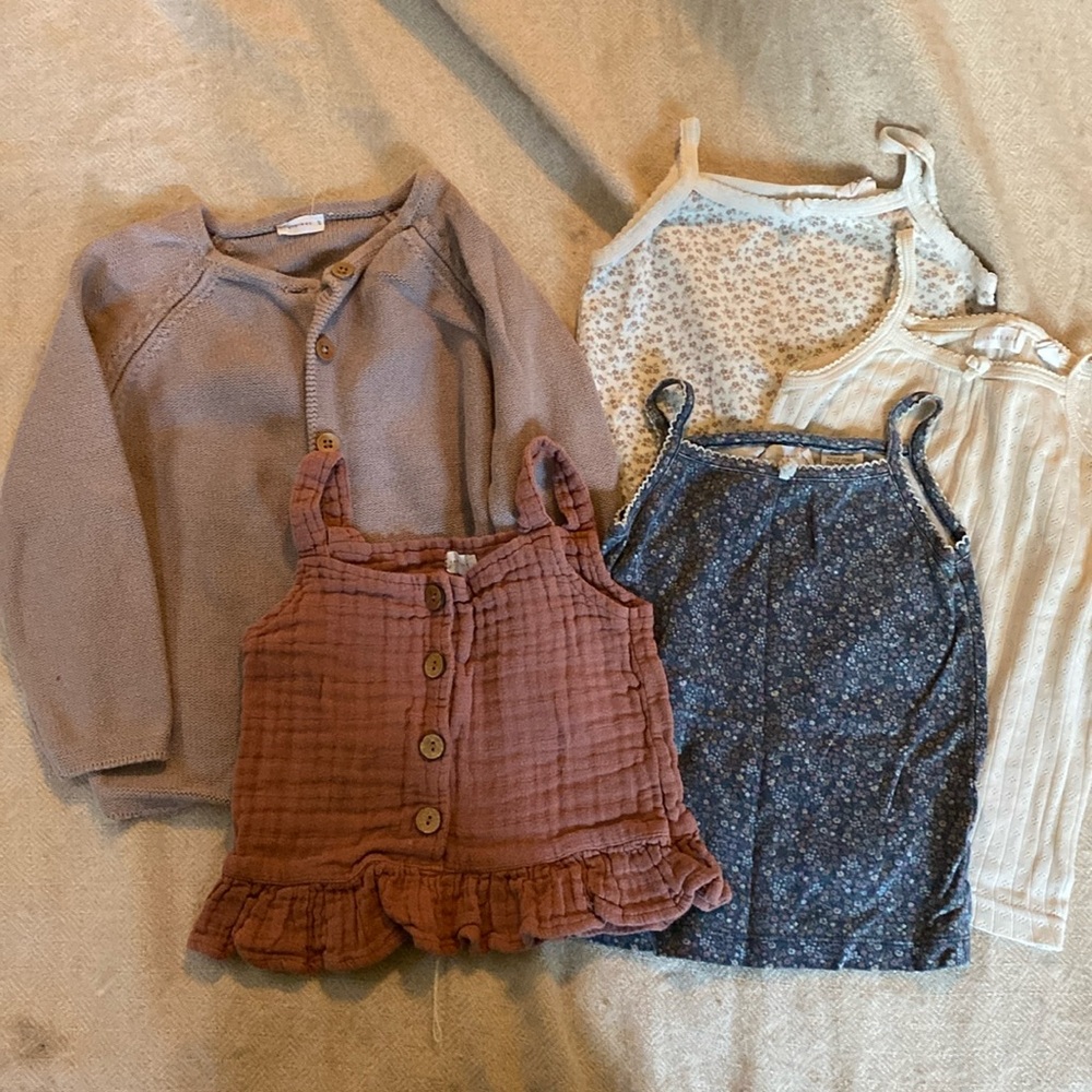 Jamie Kay Bundle size 4 cardigan and tank tops